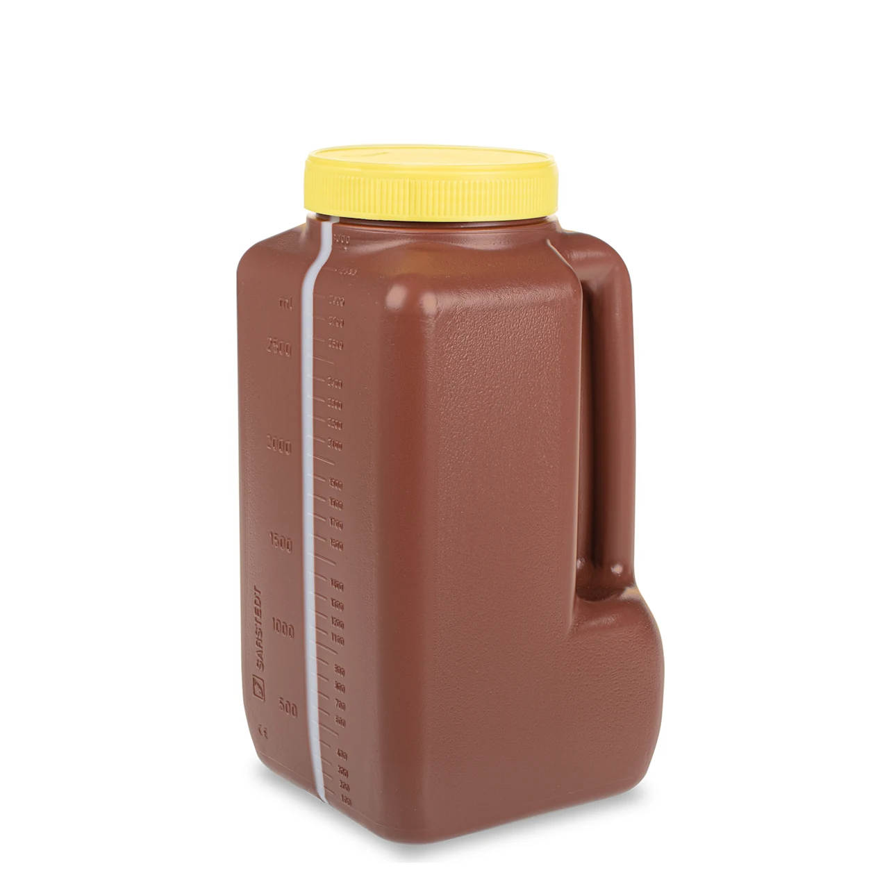 集尿器, 3 l, 表示ストリップと使用説明書が同封されたラベル付き, 茶, はい