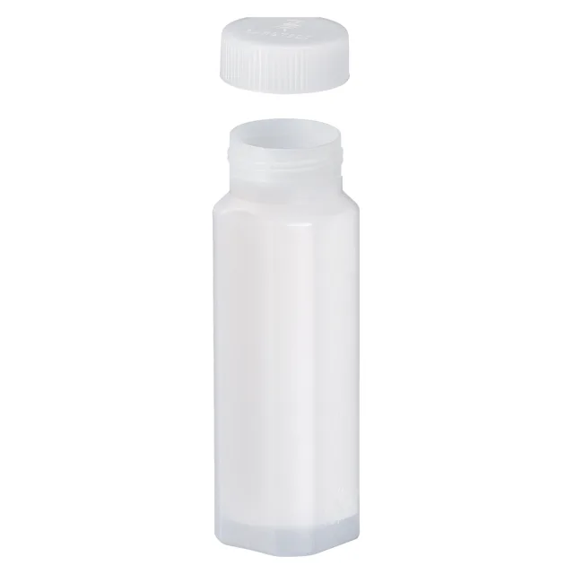 Mailing container, construction: square, with absorbent liner, length: 117 mm, Ø opening: 28 mm, cap enclosed