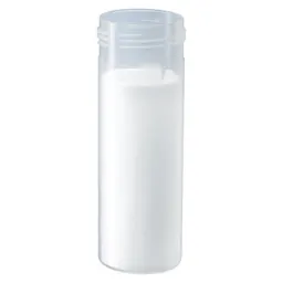 Mailing container, transparent, construction: round, with absorbent liner, length: 85 mm, Ø opening: 30 mm, without cap