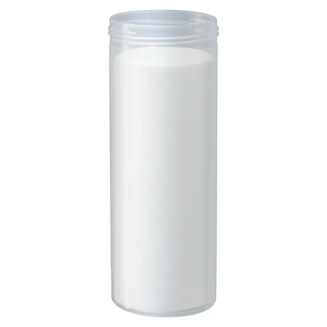 Mailing container, transparent, construction: round, with absorbent liner, length: 114 mm, Ø opening: 44 mm, without cap
