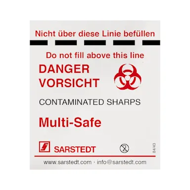 Adhesive label, (LxW): 80 x 70 mm, PE, transparent