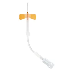 Safety-Multifly® needle, 25G x 3/4'', orange, tube length: 80 mm, 1 piece(s)/blister