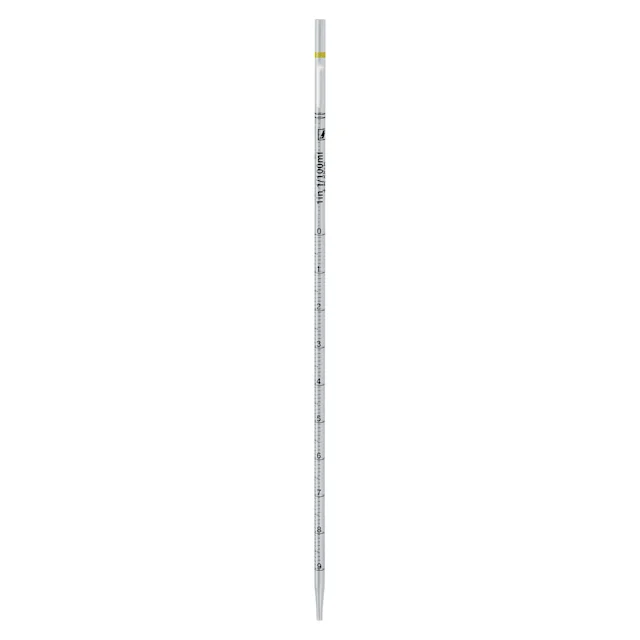 Pipette sérologique, avec embout, cotonnée, 1 ml, stérile, apyrogène/exempt d’endotoxine, non cytotoxique, 1 pièce(s)/blister