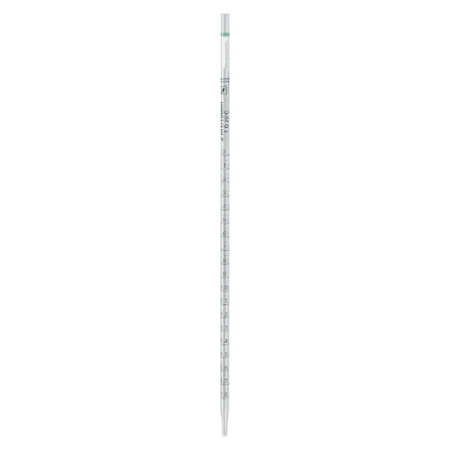 Pipeta serológica, con punta, con algodón, 2 ml, estéril, apirógeno/libre de endotoxinas, no citotóxico, 1 unidades/blíster