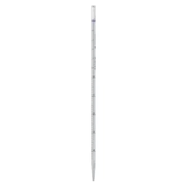 Pipeta serológica, con punta, con algodón, 5 ml, estéril, 25 unidades/bolsa