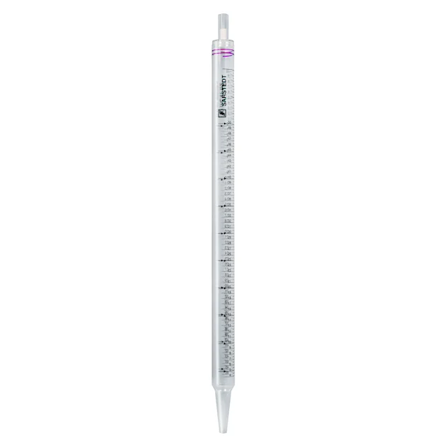 Pipette sérologique, avec embout, cotonnée, 50 ml, stérile, apyrogène/exempt d’endotoxine, non cytotoxique, 1 pièce(s)/blister