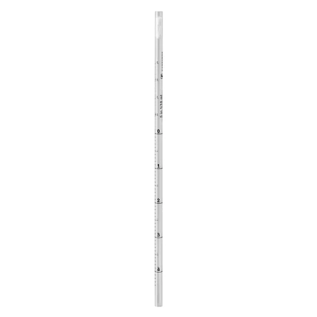 Pipeta serológica, sin punta, con algodón, 5 ml, estéril, 10 unidades/bolsa