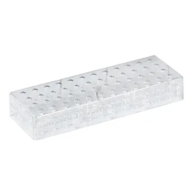 Rack, PC, format: 12 x 4, suitable for Reaction tubes 8 mm Ø e.g. REF 72.699, 72.735