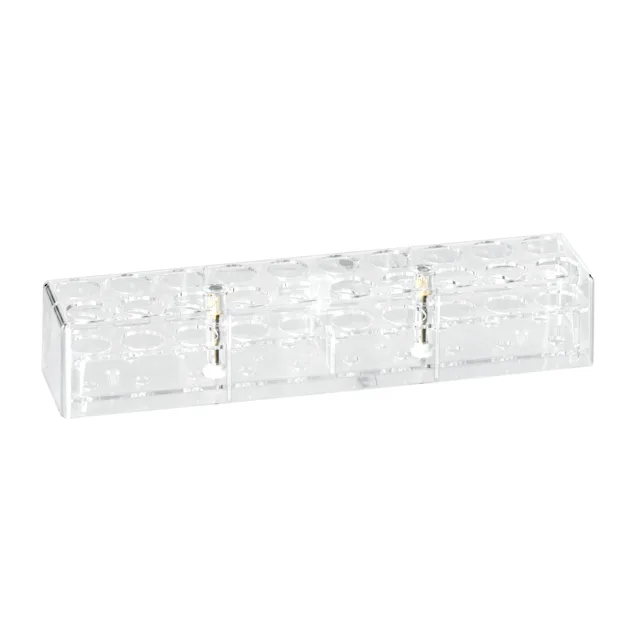 Rack, PC, format: 10 x 2, suitable for tubes up to 26 mm Ø