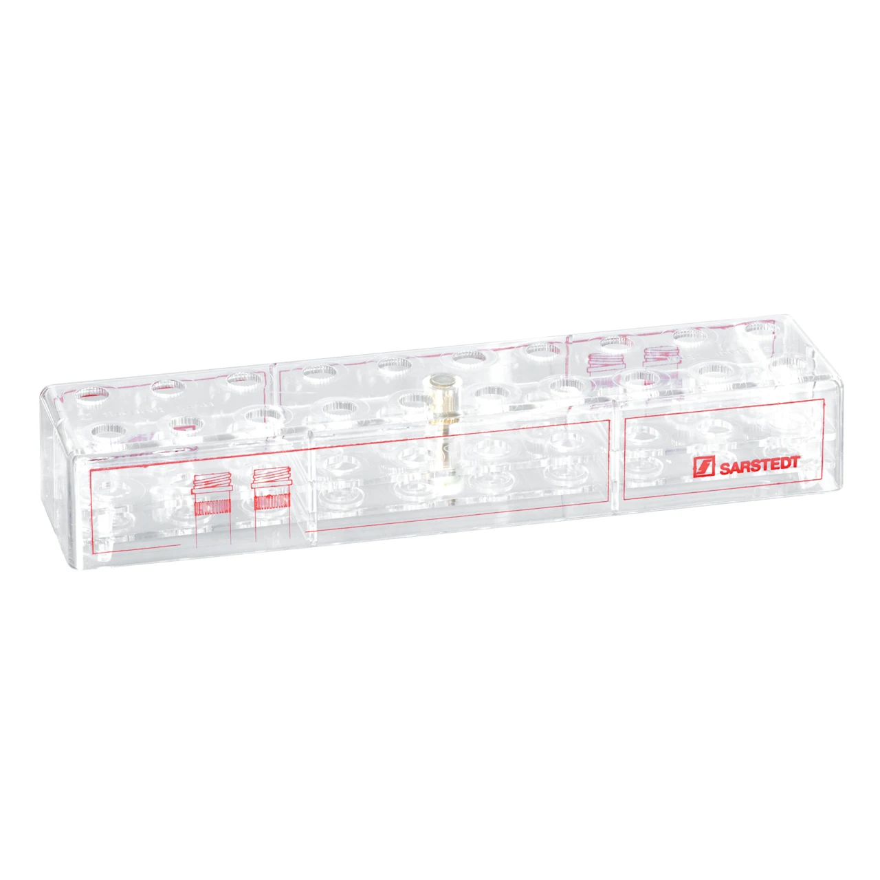 Rack, PC, format: 10 x 2, suitable for screw cap micro tubes