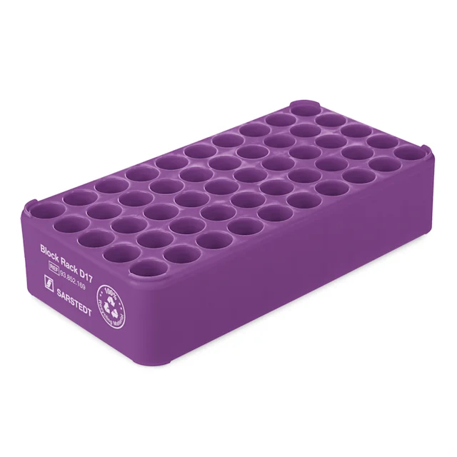 Штатив Block Rack D17, Ø отверстия: 17 мм, 5 x 10, фиолетовый