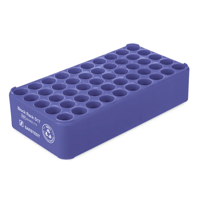 Штатив Block Rack D17, Ø отверстия: 17 мм, 5 x 10, синий(-ая)