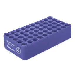 Block Rack D17, Ø opening: 17 mm, 5 x 10, blue