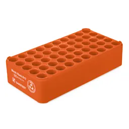Block Rack D17, Ø opening: 17 mm, 5 x 10, orange