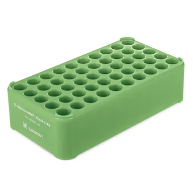 Block Rack D13, Ø opening: 13 mm, 5 x 10, green