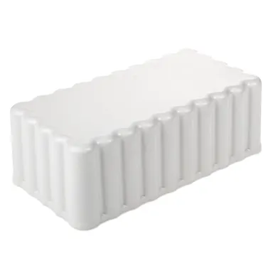 Protective cover, ABS, light grey, suitable for Block racks D17