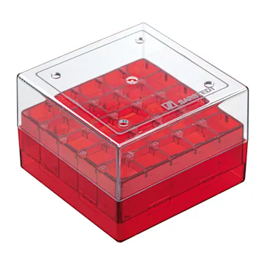 Cryobox, 75 x 75 x 52 mm, format: 5 x 5, for 25 collection tubes