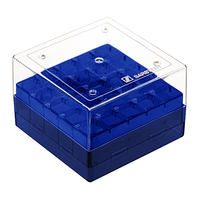 Cryobox, 75 x 75 x 52 mm, format : 5 x 5, pour 25 tubes