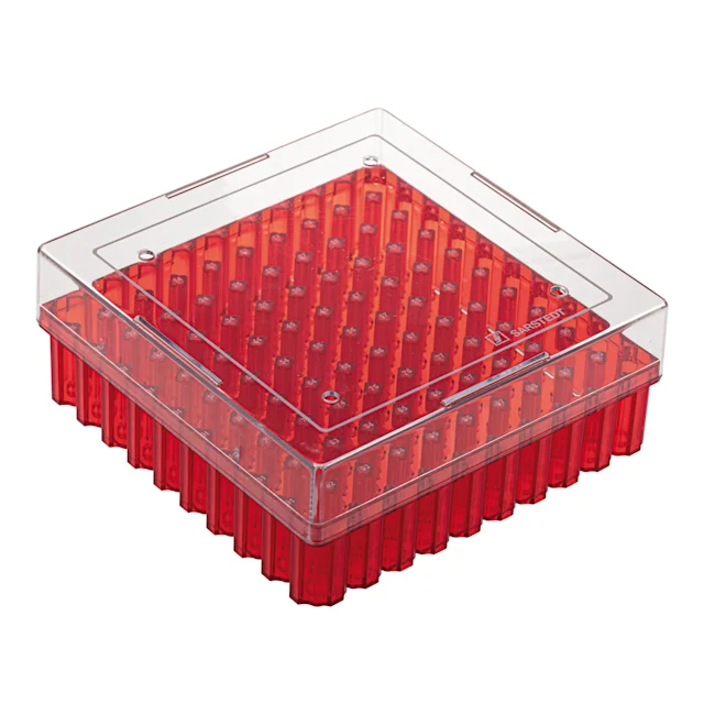 Cryobox, 132 x 132 x 53 mm, format : 10 x 10, pour 100 tubes