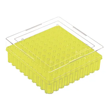 Cryobox, 132 x 132 x 53 mm, format: 10 x 10, for 100 collection tubes