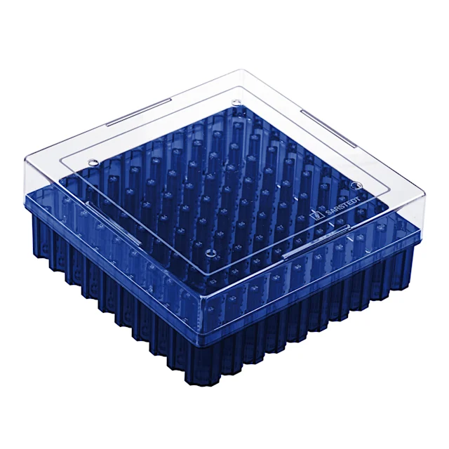 Cryobox, 132 x 132 x 53 mm, format : 10 x 10, pour 100 tubes