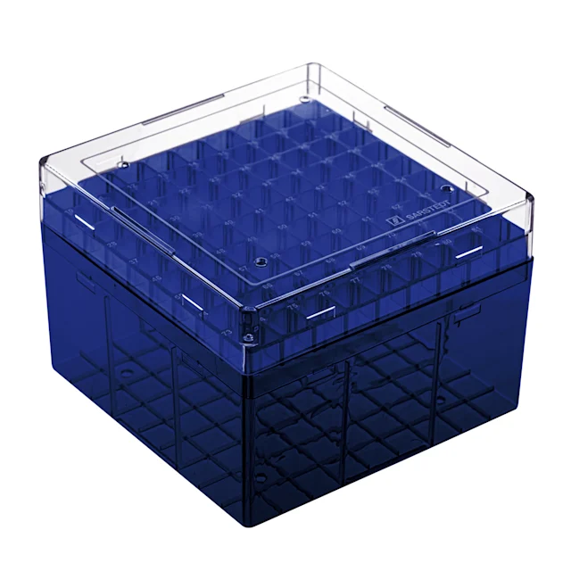 Cryobox, 132 x 132 x 95 mm, format : 9 x 9, pour 81 tubes