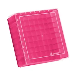 Storage box, slip-on lid, PP, format: 9 x 9, for 81 collection tubes