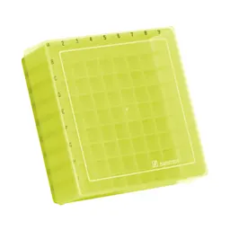 Storage box, slip-on lid, PP, format: 9 x 9, for 81 collection tubes