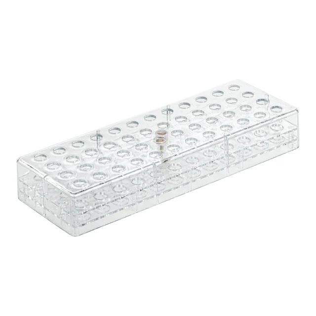 Gradilla, PC, dimensión modular: 12 x 4, adecuada para Tubos, S-Monovette® 15 mm y 13 mm Ø