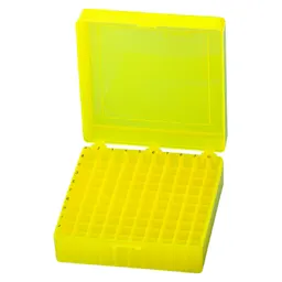 Storage box, hinged lid, PP, format: 10 x 10, for 100 collection tubes