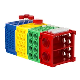 Rack, PP, format: 12 x 8, suitable for micro tubes and tubes with Ø 4-30 mm