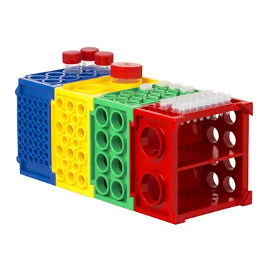 Rack, PP, format: 12 x 8, suitable for micro tubes and tubes with Ø 4-30 mm