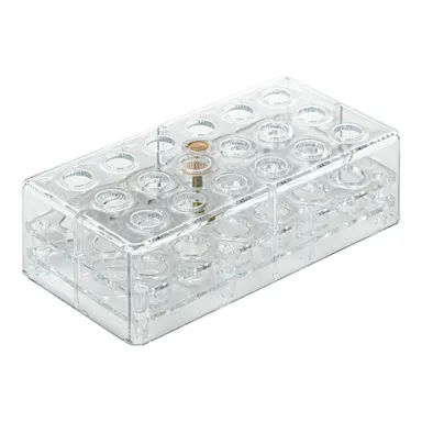 Rack, PC, format: 6 x 3, suitable for screw cap micro tubes