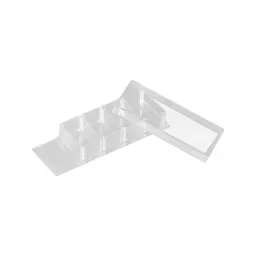 x-well cell culture chamber, 4 wells, on PCA slide, removable frame