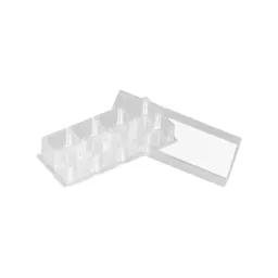 x-well cell culture chamber, 8 wells, on coverglass