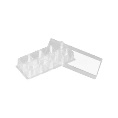 x-well cell culture chamber, 8 wells, on coverglass