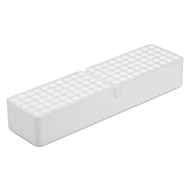 Portoir, polystyrène expansé, format : 20 x 5, compatible avec S-Monovette® Ø 11 mm