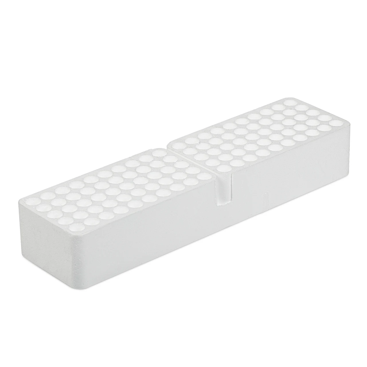 Portoir, polystyrène expansé, format : 20 x 5, compatible avec tubes Ø 13 mm