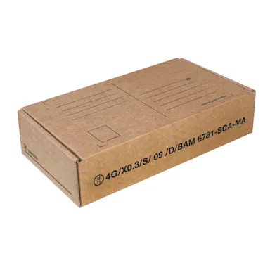 Post transport packaging, 107 x 198 x 50 mm, for diagnostic specimens