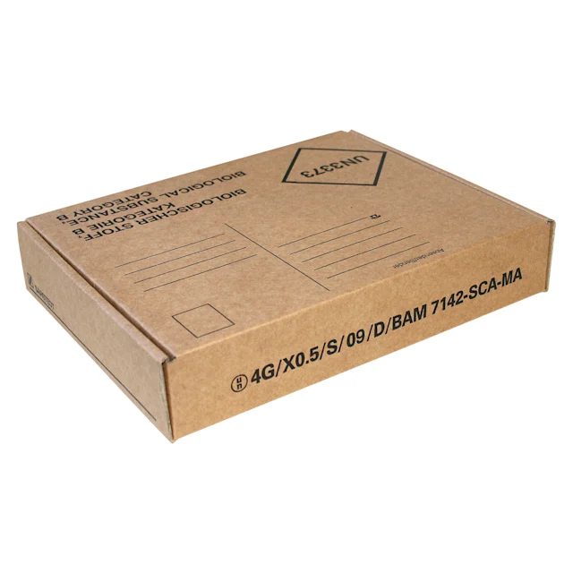 Emballage de transport de la Poste, 220 x 170 x 40 mm, pour échantillons de diagnostic