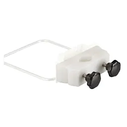 Round tube holder for round tubes and combinable with wall holder euroMatic® (95.963.001), wall holder twin plus (95.963.007) and wall holder vario 2000 (95.963.020)