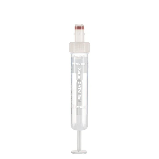S-Monovette® Serum CAT, 5.5 ml, cap white, (LxØ): 75 x 15 mm, with plastic label