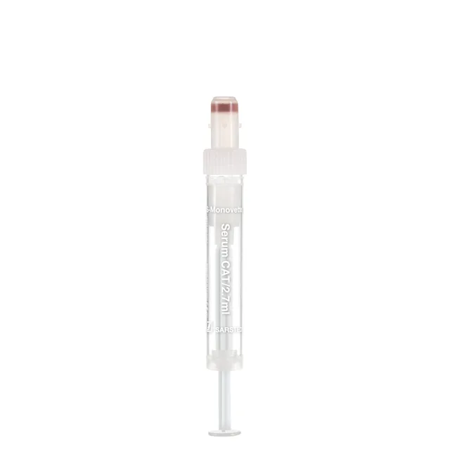 S-Monovette® Serum CAT, 2.7 ml, cap white, (LxØ): 66 x 11 mm, with plastic label