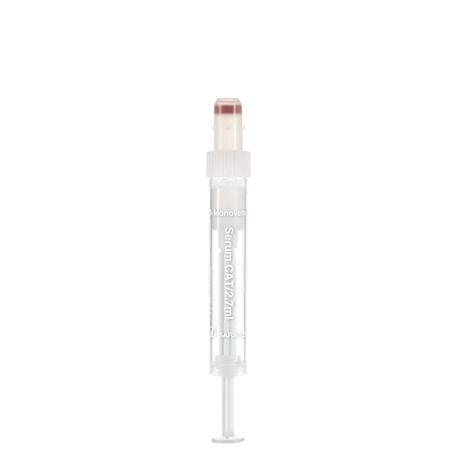 S-Monovette® Serum CAT, 2.7 ml, cap white, (LxØ): 66 x 11 mm, with plastic label