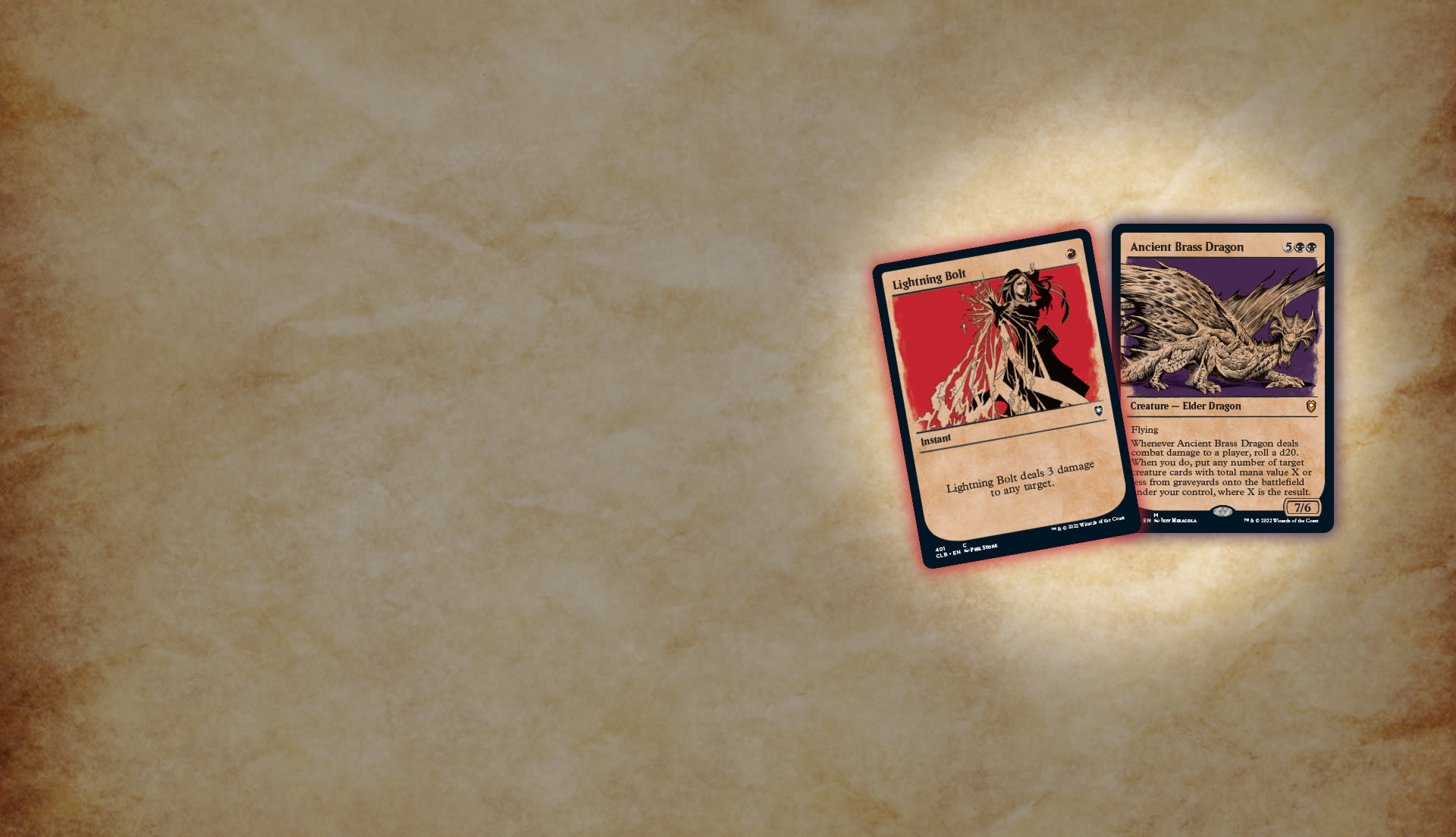 Ancient Brass Dragon Art Card} // {Ancient Brass Dragon Stat Card} (#2), Art Series: Commander Legends: Battle for Baldur's Gate