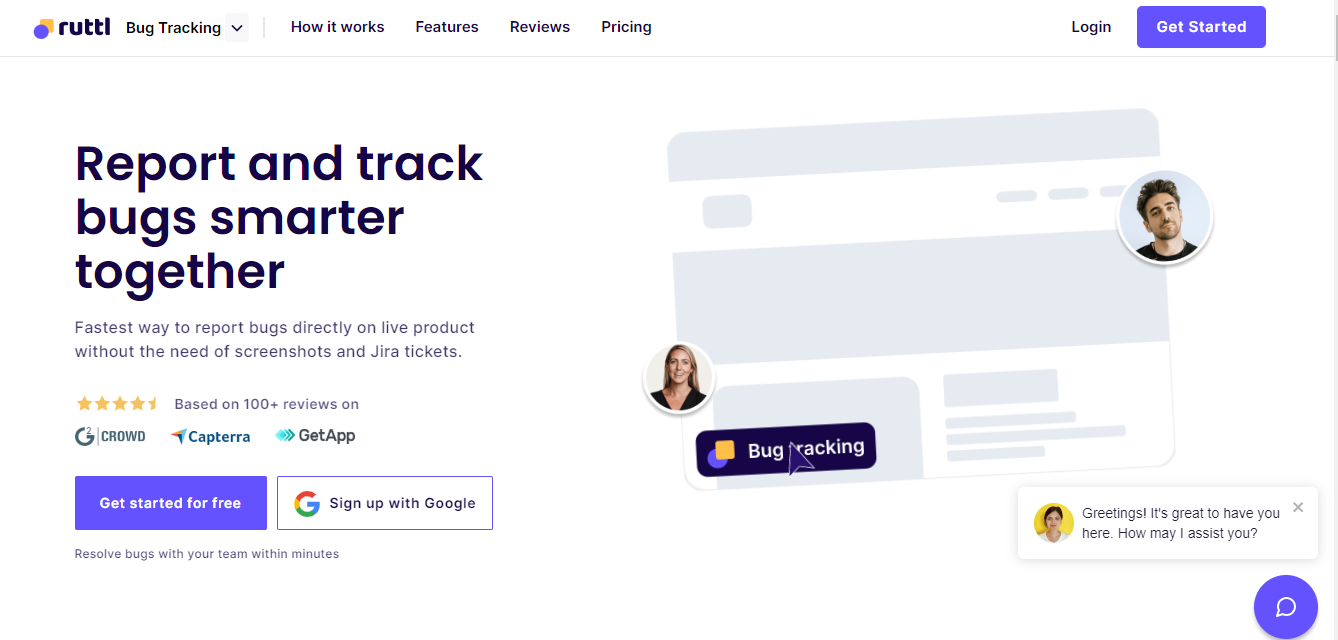 Bug tracking tool by ruttl