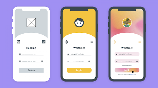 mockups, wireframes and prototypes