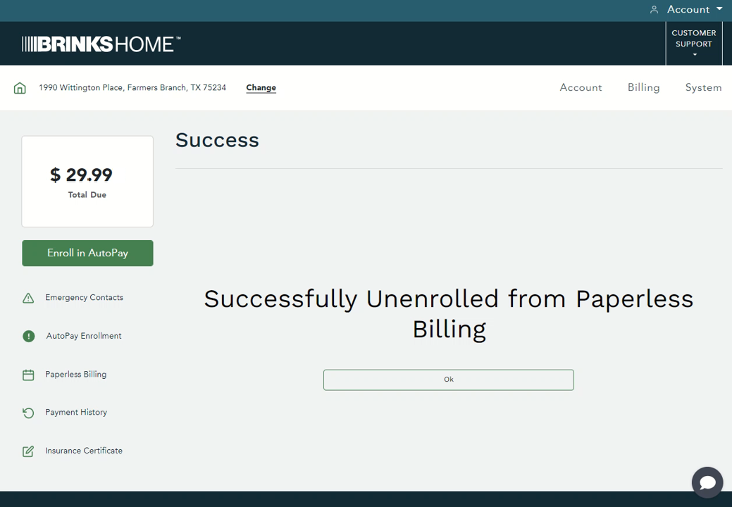 BHCP Paperless-Successfully Unenrolled