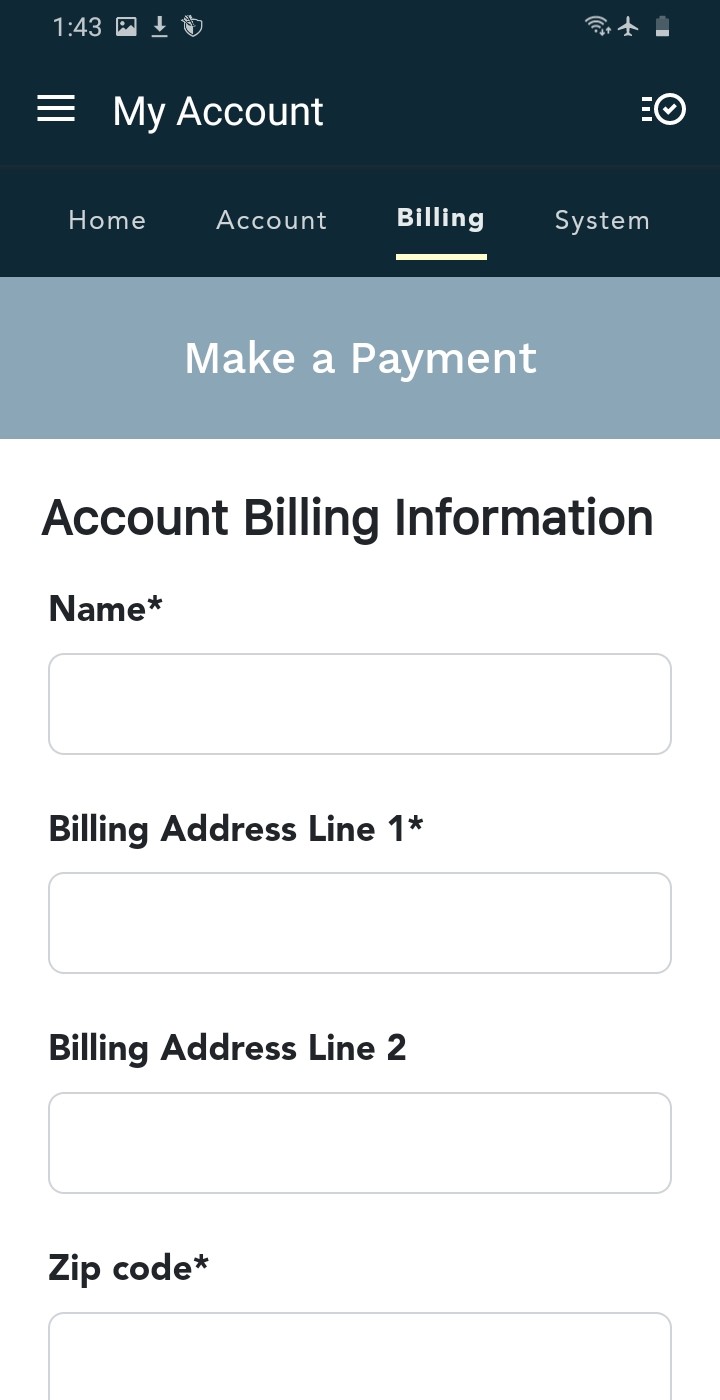 New Payment Details