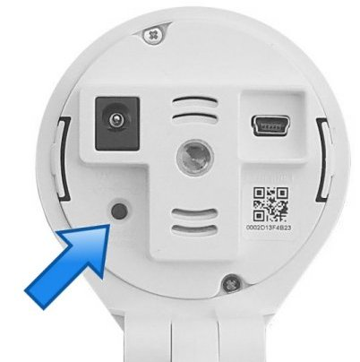 Indoor Home Security Camera Reset and WPS Button